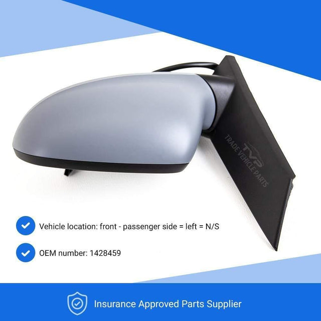 Fits Vauxhall Astra J 2010-2015 Door Wing Mirror Electric Heated Primed Passenger Side - image 3