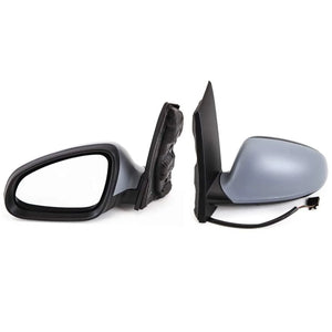 Fits Vauxhall Astra J 2010-2015 Door Wing Mirror Electric Heated Primed Passenger Side