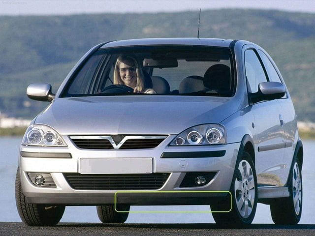Fits Vauxhall Corsa C 2003-2006 Front Bumper Spoiler Passenger Side Black - image 2