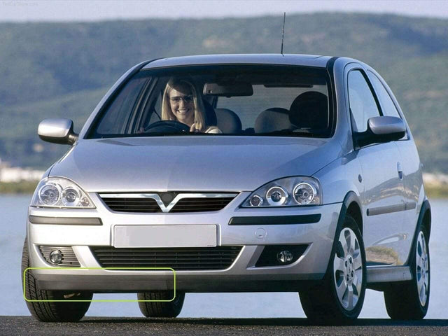 Fits Vauxhall Corsa C 2003-2006 Front Bumper Spoiler Driver Side Black - image 2