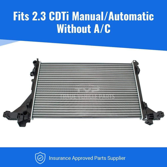 Fits Nissan Nv400 2011- Radiator (2.3 Cdti) (Manual/Automatic) (Without Ac) - image 2