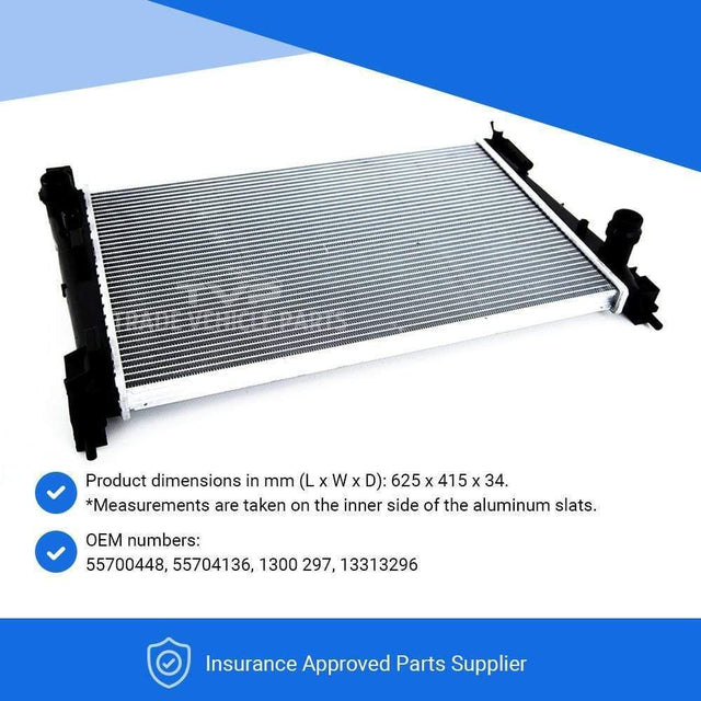 Fits Vauxhall Corsa 2006-2011 Radiator (1.3 Cdti, 1.3 Dti) (Man/Auto) (With/Without Ac) - image 4