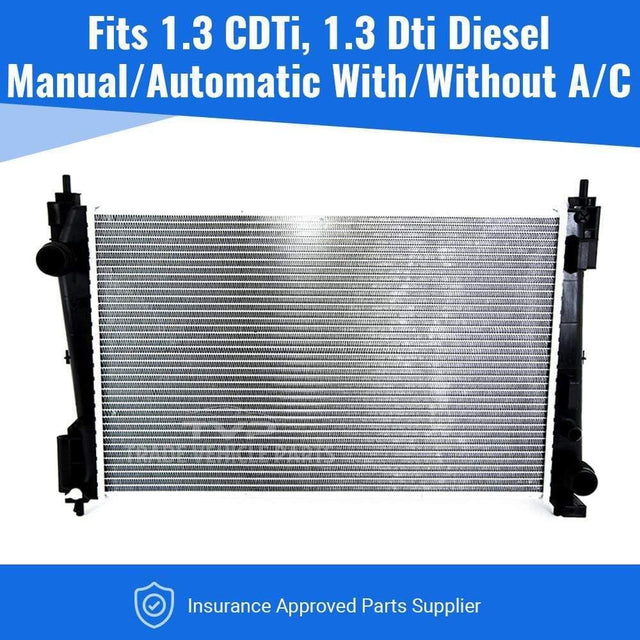 Fits Vauxhall Corsa 2006-2011 Radiator (1.3 Cdti, 1.3 Dti) (Man/Auto) (With/Without Ac) - image 2