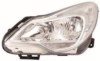 Fits Vauxhall Corsa 2011-2014 Headlight Headlamp Not Adaptive Lighting Type Chrome Lh - tradevehicleparts.co.uk