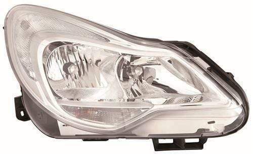 OP8012 Vauxhall Corsa 2011-2014 Headlight Headlamp Not Adaptive Lighting Type Chrome Rh