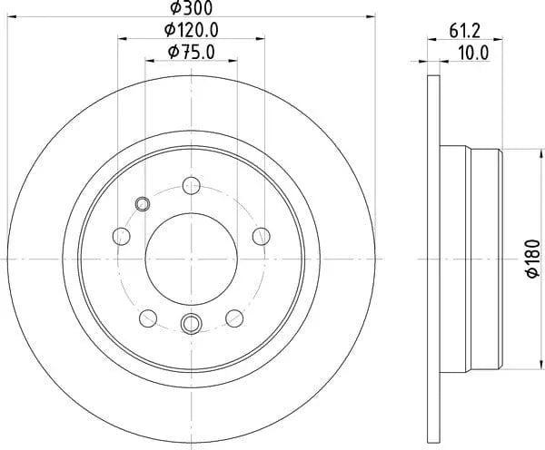 Don Brake Disc Solid Rear PCD13822 300mm - image 4