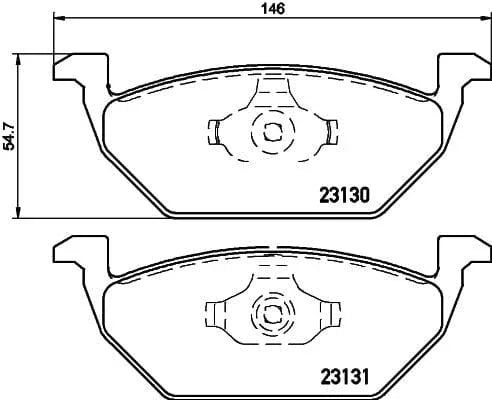 Don Brake Pads Set Brake Pads Full Set Of 4 Front PCP1009 - image 3