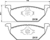 Don Brake Pads Set Brake Pads Full Set Of 4 Front PCP1009 thumbnail