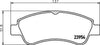 Don Brake Pads Set Brake Pads Full Set Of 4 Front PCP1013 thumbnail