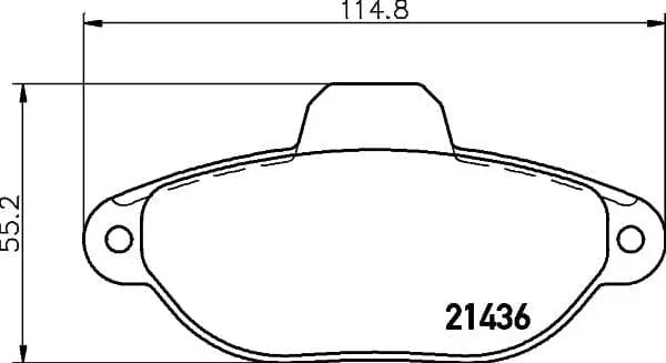 Don Brake Pads Set Brake Pads Full Set Of 4 Front PCP1014 - image 3