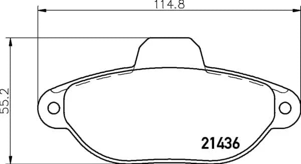 Don Brake Pads Set Brake Pads Full Set Of 4 Front PCP1014 - image 4