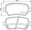 Don Brake Pads Set Brake Pads Full Set Of 4 Rear PCP1019 thumbnail