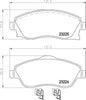 Don Brake Pads Set Brake Pads Full Set Of 4 Front PCP1033 thumbnail