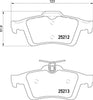 Don Brake Pads Set Brake Pads Full Set Of 4 Rear PCP1040 thumbnail