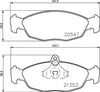 Don Brake Pads Set Brake Pads Full Set Of 4 Front PCP1051 thumbnail