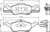 Don Brake Pads Set Brake Pads Full Set Of 4 Front PCP1056 thumbnail