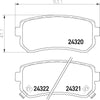 Don Brake Pads Set Brake Pads Full Set Of 4 Rear PCP1063 thumbnail