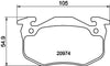 Don Brake Pads Set Brake Pads Full Set Of 4 Rear PCP1071 thumbnail