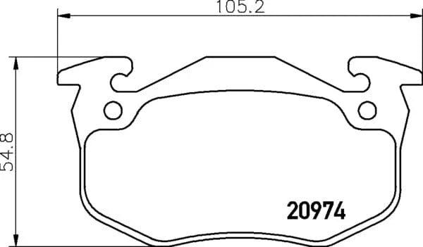 Don Brake Pads Set Brake Pads Full Set Of 4 Rear PCP1071 - image 4