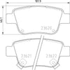 Don Brake Pads Set Brake Pads Full Set Of 4 Rear PCP1076 thumbnail