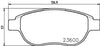 Don Brake Pads Set Brake Pads Full Set Of 4 Front PCP1088 thumbnail