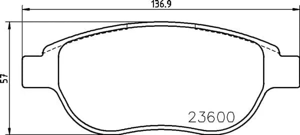 Don Brake Pads Set Brake Pads Full Set Of 4 Front PCP1088 - image 4