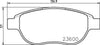 Don Brake Pads Set Brake Pads Full Set Of 4 Front PCP1088 thumbnail
