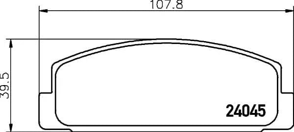 Don Brake Pads Set Brake Pads Full Set Of 4 Rear PCP1090 - image 3