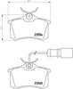 Don Brake Pads Set Brake Pads Full Set Of 4 Rear PCP1092 thumbnail