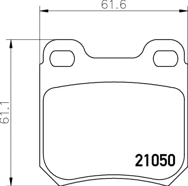 Don Brake Pads Set Brake Pads Full Set Of 4 Rear PCP1116 - image 4
