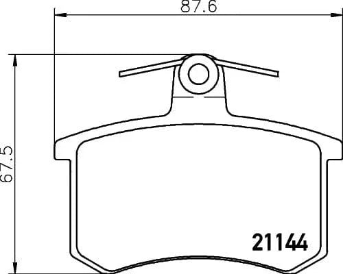 Don Brake Pads Set Brake Pads Full Set Of 4 Rear PCP1117 - image 3