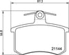 Don Brake Pads Set Brake Pads Full Set Of 4 Rear PCP1117 thumbnail