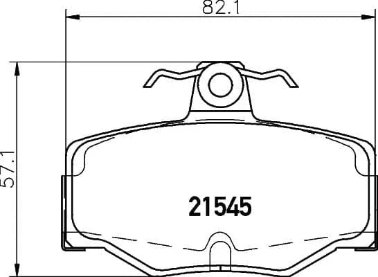 Don Brake Pads Set Brake Pads Full Set Of 4 Rear PCP1119 - image 3