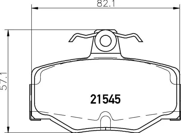 Don Brake Pads Set Brake Pads Full Set Of 4 Rear PCP1119 - image 4