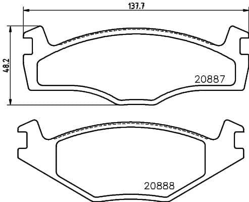 Don Brake Pads Set Brake Pads Full Set Of 4 Front PCP1132 - image 3