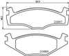 Don Brake Pads Set Brake Pads Full Set Of 4 Front PCP1132 thumbnail