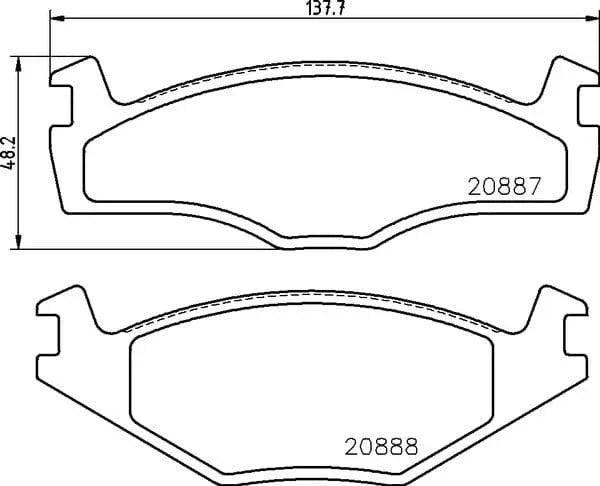 Don Brake Pads Set Brake Pads Full Set Of 4 Front PCP1132 - image 4