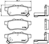 Don Brake Pads Set Brake Pads Full Set Of 4 Rear PCP1133 thumbnail