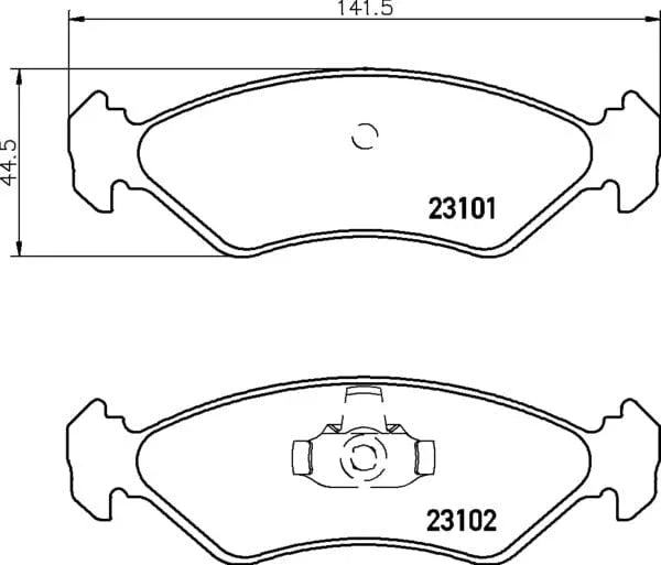 Don Brake Pads Set Brake Pads Full Set Of 4 Front PCP1146 - image 4