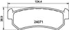 Don Brake Pads Set Brake Pads Full Set Of 4 Rear PCP1149 thumbnail