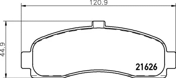 Don Brake Pads Set Brake Pads Full Set Of 4 Front PCP1169 - image 4