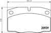 Don Brake Pads Set Brake Pads Full Set Of 4 Front PCP1174 thumbnail