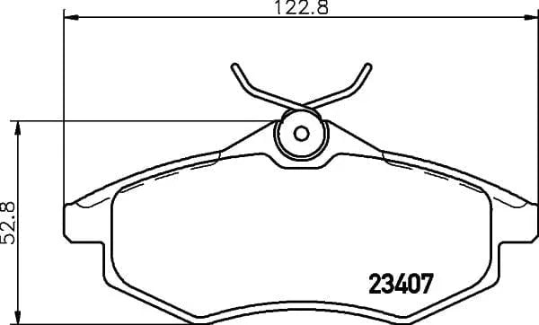 Don Brake Pads Set Brake Pads Full Set Of 4 Front PCP1183 - image 3