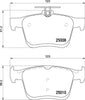 Don Brake Pads Set Brake Pads Full Set Of 4 Rear PCP1200 thumbnail