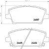 Don Brake Pads Set Brake Pads Full Set Of 4 Front PCP1204 thumbnail