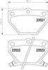 Don Brake Pads Set Brake Pads Full Set Of 4 Rear PCP1225 thumbnail