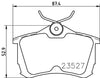 Don Brake Pads Set Brake Pads Full Set Of 4 Rear PCP1255 thumbnail