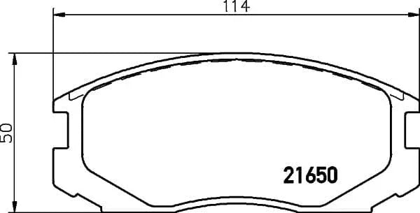 Don Brake Pads Set Brake Pads Full Set Of 4 Front PCP1257 - image 3