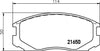 Don Brake Pads Set Brake Pads Full Set Of 4 Front PCP1257 thumbnail