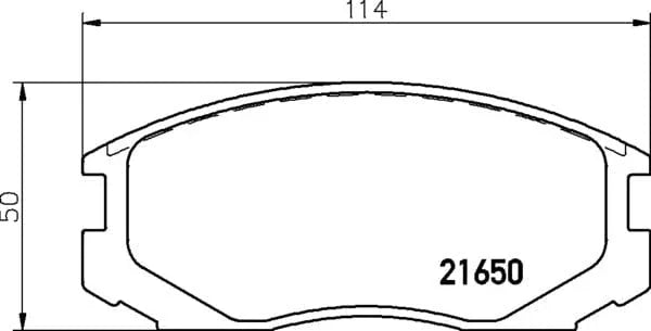 Don Brake Pads Set Brake Pads Full Set Of 4 Front PCP1257 - image 4